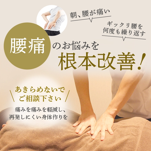 腰痛を根本改善！